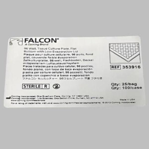 Falcon Microplate 96 Well Flat Bottom TC Treated with Lid 75 Plates Lab Consumables::Storage and Culture Plates Falcon