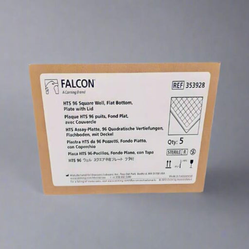 Falcon Microplate with Lid 96 Well Square PS 10 Plates Lab Consumables::Storage and Culture Plates Corning