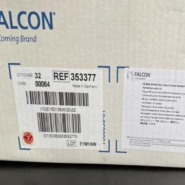 Falcon Microplate with Lid Hydrophilic 96 Well Sealed 16 Plates Lab Consumables::Storage and Culture Plates Falcon