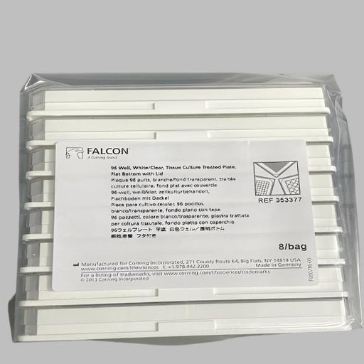 Falcon Microplate with Lid Hydrophilic 96 Well Sealed 16 Plates Lab Consumables::Storage and Culture Plates Falcon