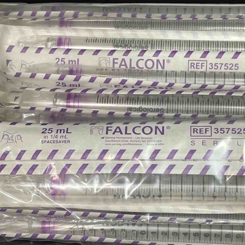 Falcon Serological Pipette 25 ml Space Saver Polystyrene Case of 200 Pipets Pipets & Pipette Tips Falcon
