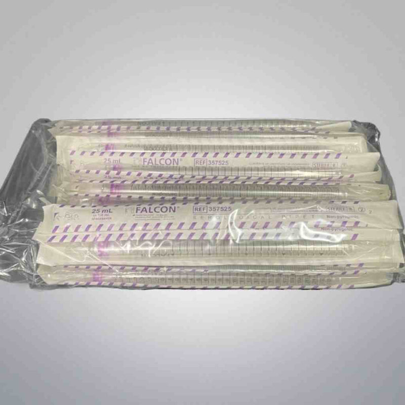 Falcon Serological Pipette 25 ml Space Saver Polystyrene Case of 200 Pipets Pipets & Pipette Tips Falcon