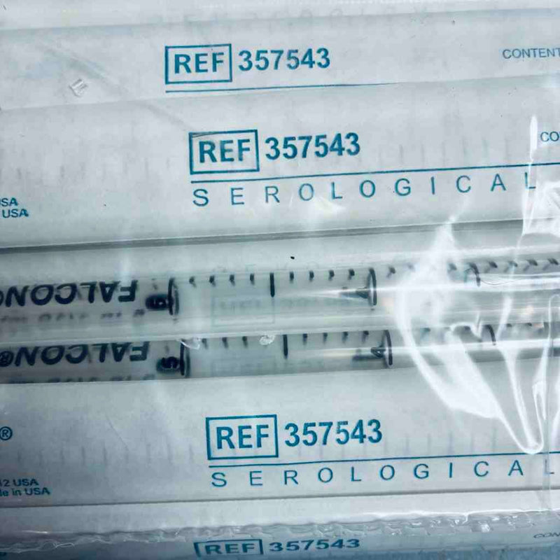 Falcon Serological Pipette 5 ml with 1/10 ml Graduations Polystyrene Case of 200 Pipettes Pipets & Pipette Tips Falcon