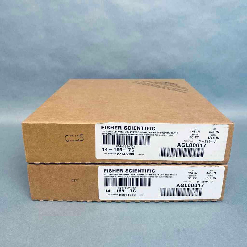 Fisher Scientific Clear PVC Tubing 1/4 in. ID x 3/8 in. OD 2 Boxes of 50 Feet Each Hose & Tubing Fisherbrand