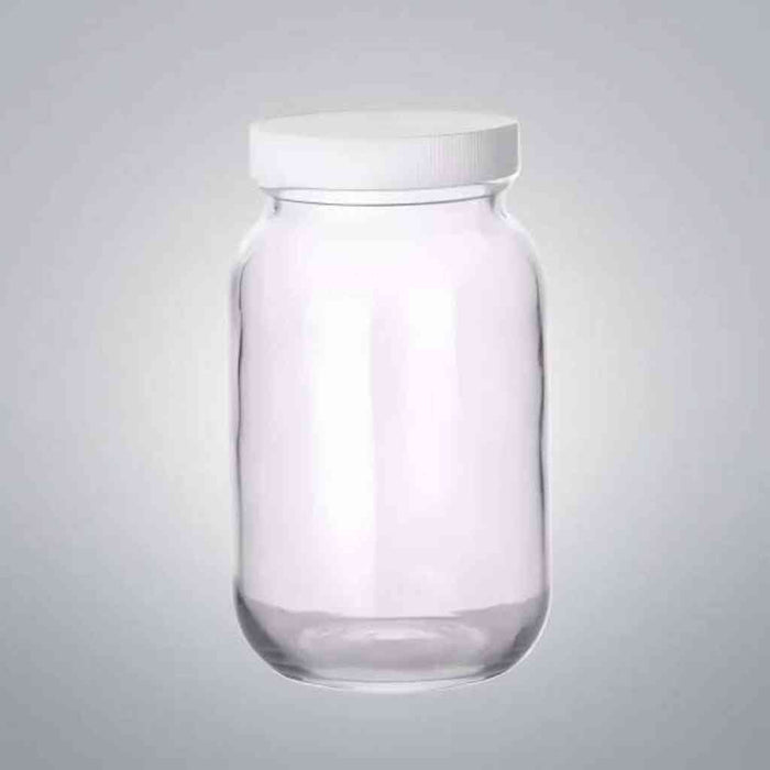 Fisher Scientific Glass Bottle Wide Mouth 16 oz 24 Bottles Jars & Reagent Bottles Fisher Scientific