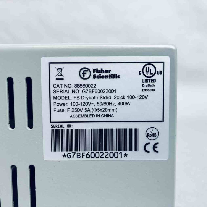 Fisher Scientific Isotemp Digital 2 Block Dry Bath Block Heater 130 C Dry Baths & Heat Blocks Fisher Scientific