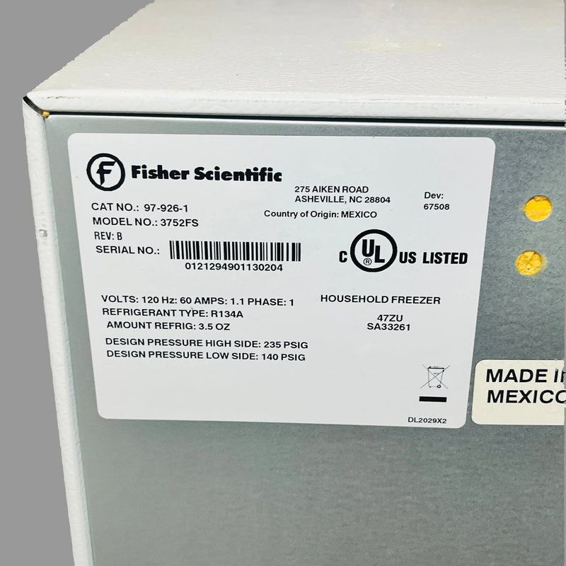 Fisher Scientific Laboratory Freezer Under Counter -20C Lab Freezers & Refrigerators Fisher Scientific