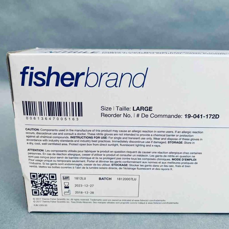 Fisher Scientific Nitrile Gloves L Powder Free with Aloe 7 Boxes with 100 Gloves Each Disposable Gloves Fisher Scientific