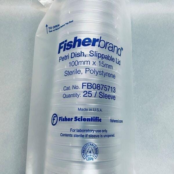 Fisher Scientific Petri Dish Slippable Lid 100 mm x 15 mm Case of 500 Dishes Petri Dishes/Culture Plates Fisher Scientific