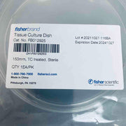 Fisher Scientific Petri Dish Surface Treated 143 cm2 Culture Area Polystyrene Case of 120 Dishes Petri Dishes/Culture Plates Fisher Scientific