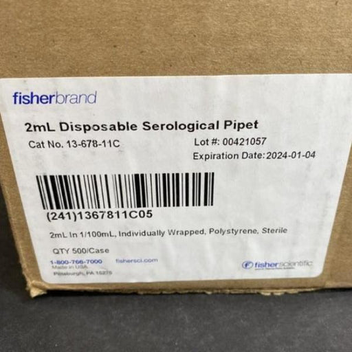 Fisher Scientific Serological Pipette 2 ml 350 Pipets Pipettes & Pipette Tips Fisher Scientific