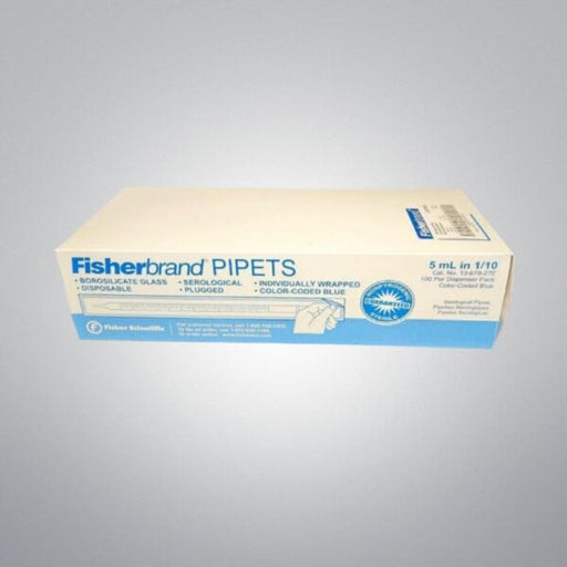 Fisher Scientific Serological Pipette Glass 5 ml Case of 500 Pipets Pipettes & Pipette Tips Fisher Scientific