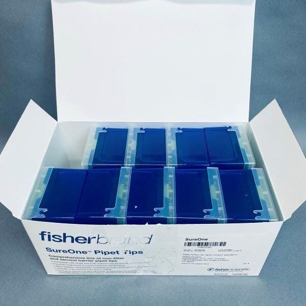Fisher Scientific SureOne Pipette Tips 10 ul Micropoint 9 Racks of 96 Tips Each Pipets & Pipette Tips Fisher Scientific