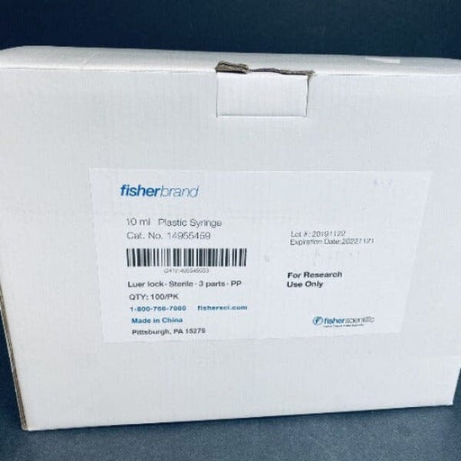 Fisherband Plastic Syringe 10 ml Luer Lock Tip 2 boxes of 100 Syringes Lab Consumables::Tubes, Vials, and Flasks Fisherbrand