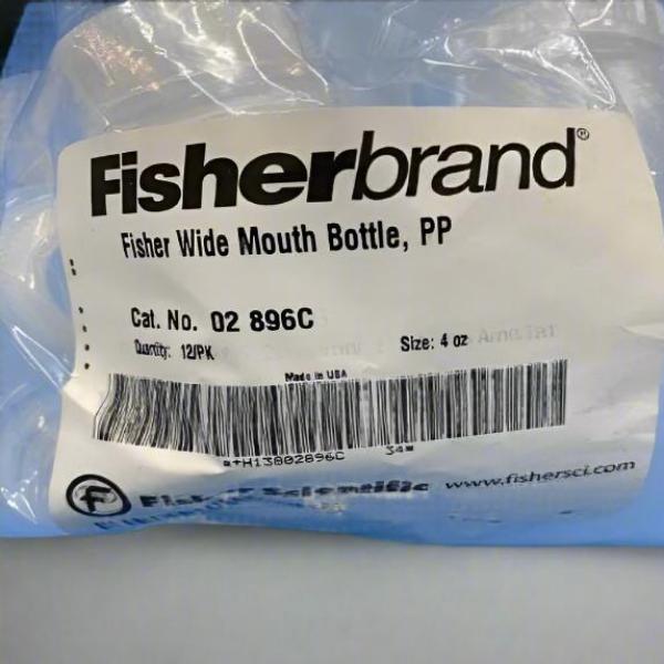 Fisherbrand 02-896C Bottles Wide Mouth 4 oz Polypropylene Pack of 12 Lab Consumables::Tubes, Vials, and Flasks Fisherbrand