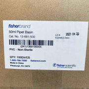 Fisherbrand 13-681-500 Reagent Reservoir 50 ml Case of 100 Basins Reagent Reservoirs Fisherbrand