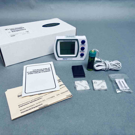 Fisherbrand 15-077-721 Traceable Refrigerator Freezer Plug Thermometer 5 ml Bottle Probe -50 C to 70 C Other Thermometers Traceable