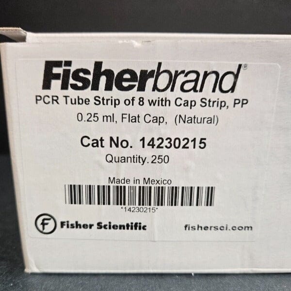 Fisherbrand 8-Tube Strip with Caps 0.25 ml PP Pack of 250 Tubes Lab Consumables::Tubes, Vials, and Flasks Fisherbrand