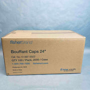 Fisherbrand Bouffant Cap White 24 in. Case of 2000 Caps PPE Fisherbrand