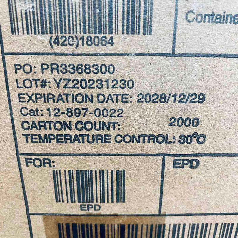 Fisherbrand Bouffant Cap White 24 in. Case of 2000 Caps PPE Fisherbrand
