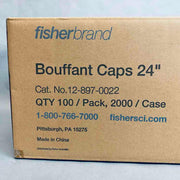 Fisherbrand Bouffant Cap White 24 in. Case of 2000 Caps PPE Fisherbrand