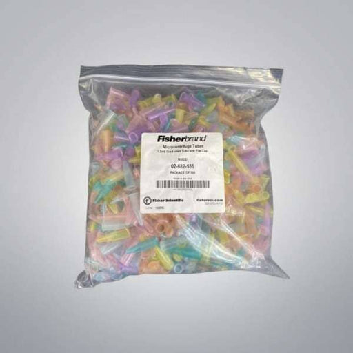 Fisherbrand Centrifuge Tube 1.5 ml Assorted Colors 1000 Tubes Lab Consumables::Tubes, Vials, and Flasks Fisherbrand