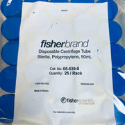 Fisherbrand Centrifuge Tube 50 ml Total of 250 Conical Tubes Centrifuge Tubes Fisherbrand