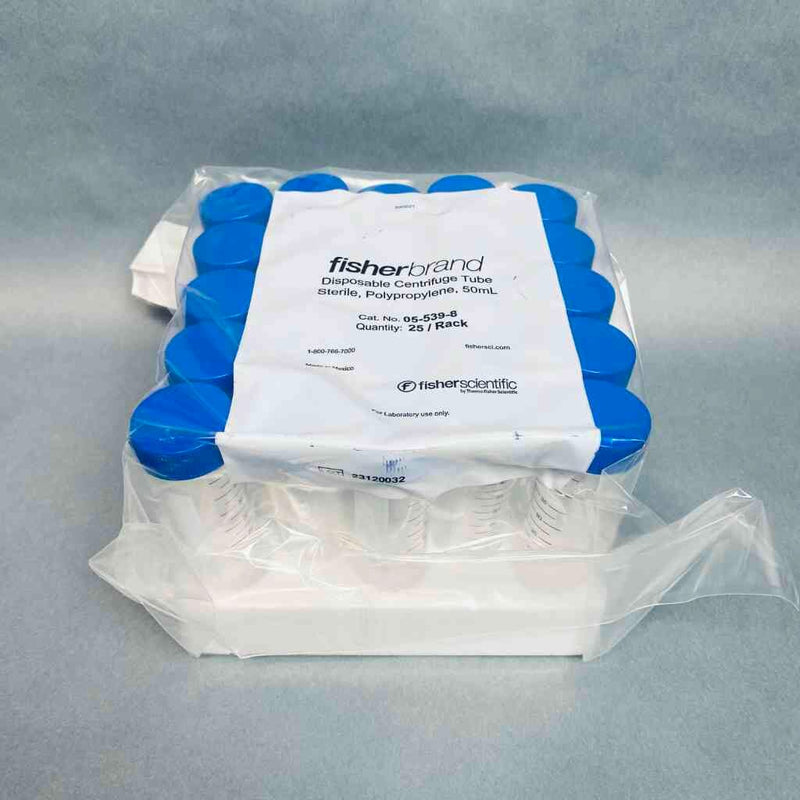 Fisherbrand Centrifuge Tube 50 ml Total of 250 Conical Tubes Centrifuge Tubes Fisherbrand