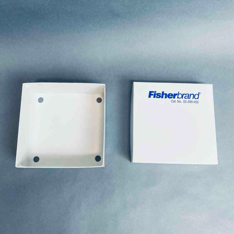 Fisherbrand Cryo Freezer Box 5 x 5 x 2 in. with Bottom Drain Holes and Tight Lid Case of 100 Boxes Tube Racks Fisherbrand