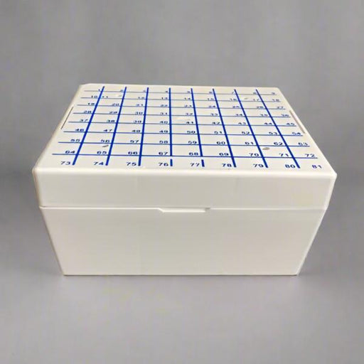 Fisherbrand Cryovial Storage Box for 5 ml Tubes Total of 8 Freezer Boxes Lab Consumables::Tubes, Vials, and Flasks Fisherbrand