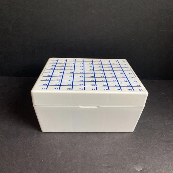 Fisherbrand Cryovial Storage Box for 5 ml Tubes Total of 8 Freezer Boxes Lab Consumables::Tubes, Vials, and Flasks Fisherbrand