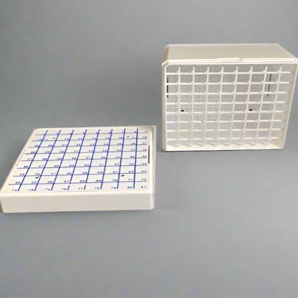 Fisherbrand Cryovial Storage Box for 5 ml Tubes Total of 8 Freezer Boxes Lab Consumables::Tubes, Vials, and Flasks Fisherbrand