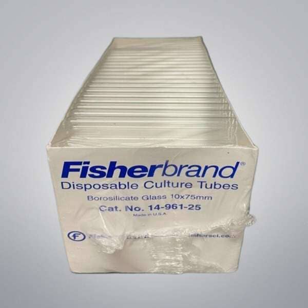 Fisherbrand Glass Culture Tube 10 x 75 mm 4ml 700 Tubes Lab Consumables::Tubes, Vials, and Flasks Fisherbrand