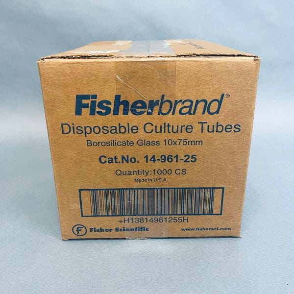 Fisherbrand Glass Culture Tube 10 x 75 mm 4ml 700 Tubes Test Tubes Fisherbrand