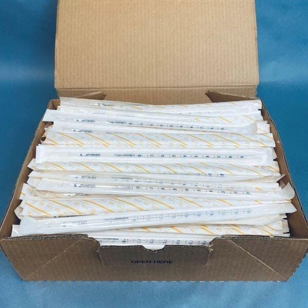 Fisherbrand Glass Serological Pipet 1 ml Standard Length Pack of 350 Pipets Pipettes & Pipette Tips Fisherbrand