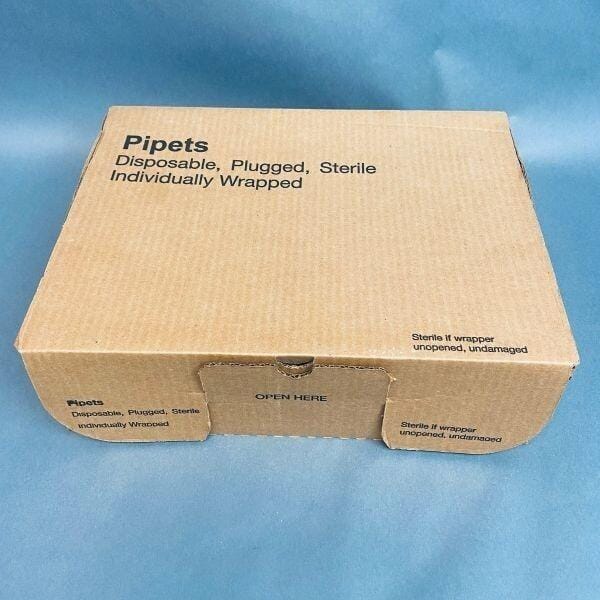 Fisherbrand Glass Serological Pipet 1 ml Standard Length Pack of 350 Pipets Pipettes & Pipette Tips Fisherbrand