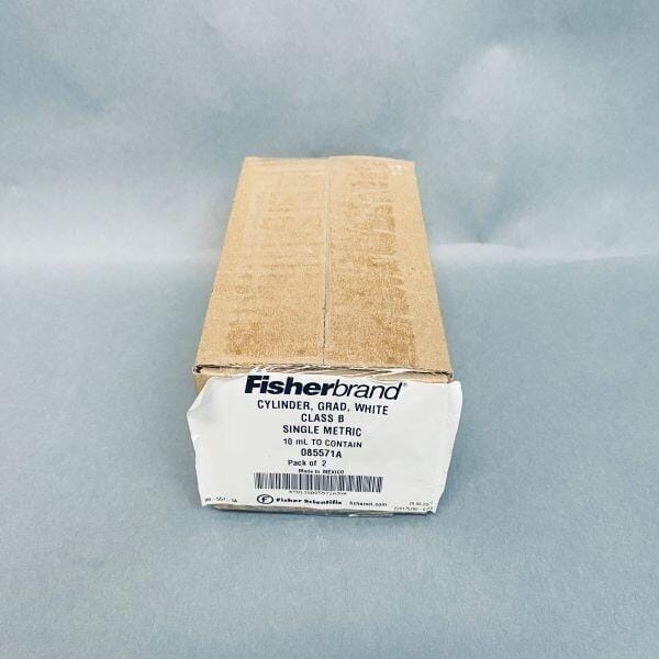 Fisherbrand Graduated Cylinder Class B Glass 10mL Pack of 2 Cylinders Graduated Cylinders Fisherbrand