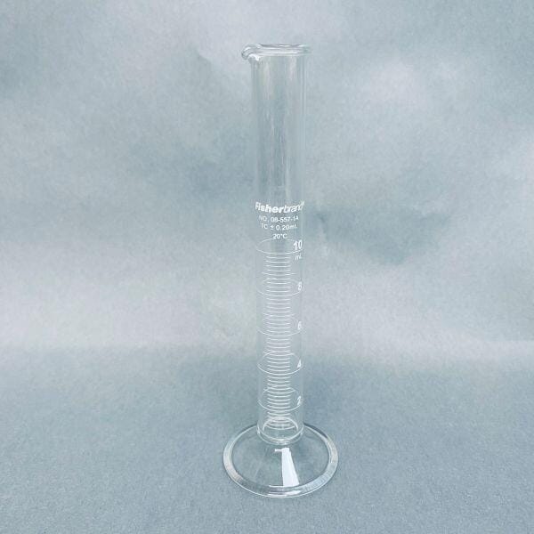 Fisherbrand Graduated Cylinder Class B Glass 10mL Pack of 2 Cylinders Graduated Cylinders Fisherbrand