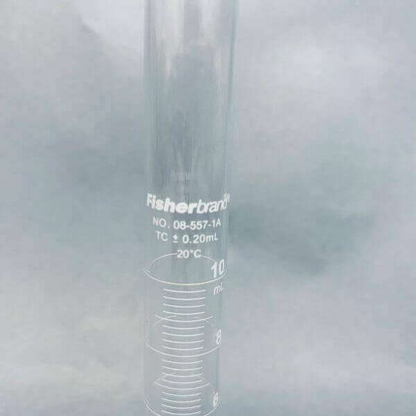 Fisherbrand Graduated Cylinder Class B Glass 10mL Pack of 2 Cylinders Graduated Cylinders Fisherbrand