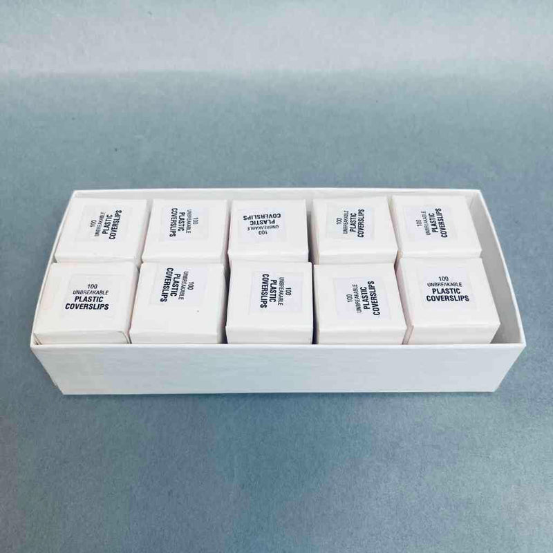 Fisherbrand Microscope Cover Slips 22 mm Plastic Unbreakable Case of 1000 Cover Slips Microscope Slides & Slide Covers Fisherbrand