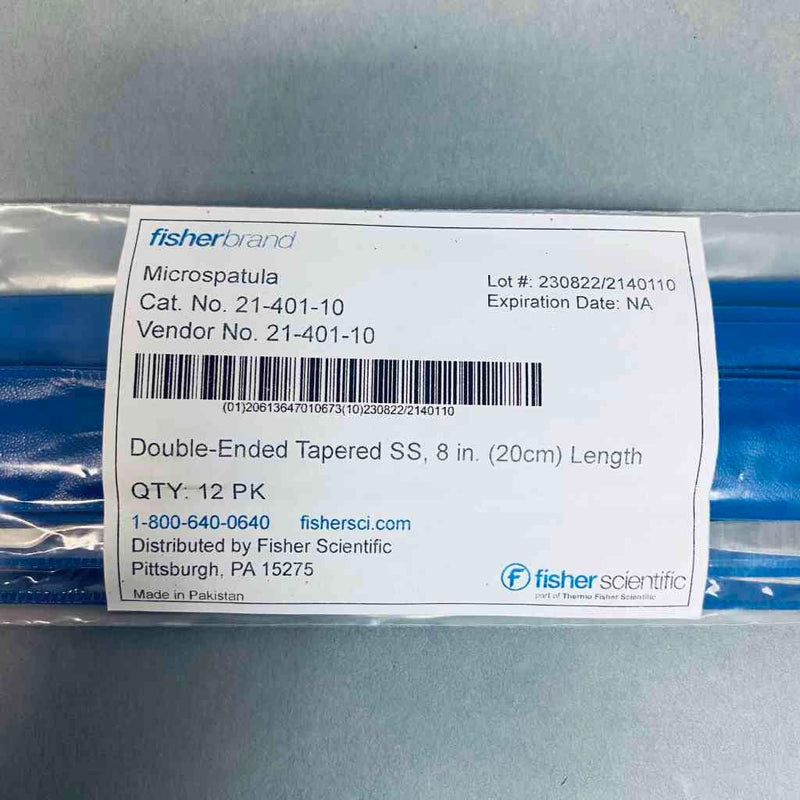 Fisherbrand Microspatula Double Ended Stainless Steel 8 in. Length Pack of 12 Spatulas Other Medical & Lab Equipment Fisherbrand