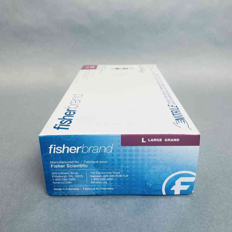 Fisherbrand Nitrile Gloves L Powder Free with Aloe 10 Boxes with 100 Gloves Each Disposable Gloves Fisherbrand