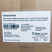 Fisherbrand Nitrile Gloves M Powder Free with Aloe 10 Boxes with 100 Gloves Each Disposable Gloves Fisherbrand
