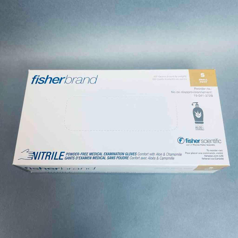 Fisherbrand Nitrile Gloves S Powder Free with Aloe 10 Boxes with 100 Gloves Each Disposable Gloves Fisherbrand