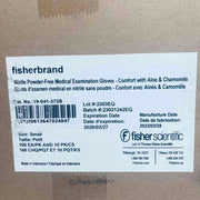Fisherbrand Nitrile Gloves S Powder Free with Aloe 10 Boxes with 100 Gloves Each Disposable Gloves Fisherbrand