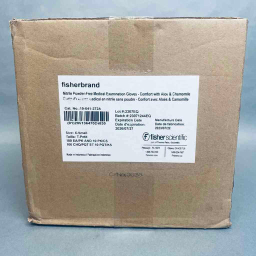 Fisherbrand Nitrile Gloves XS Powder Free with Aloe 10 Boxes with 100 Gloves Each Disposable Gloves Fisherbrand
