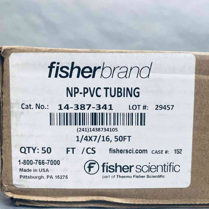 Fisherbrand NP-PVC Tubing 1/4 ID x 7/16 OD Total of 100 ft. Hose & Tubing Fisherbrand