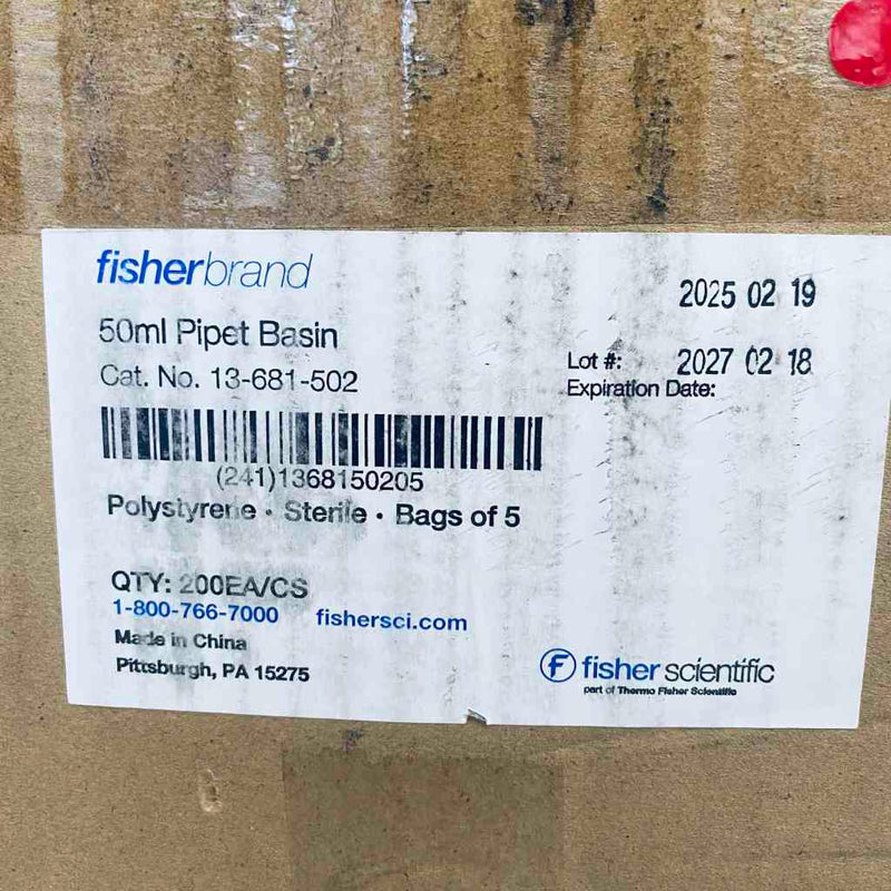Fisherbrand Reagent Reservoir 50 ml Total of 200 Basins Reagent Reservoirs Fisher Scientific