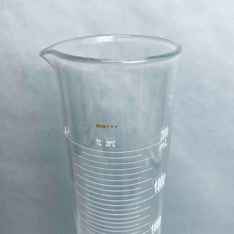 Fisherbrand Serialized Graduated Cylinder 2000 ml 20 ml Graduations Graduated Cylinders Fisherbrand