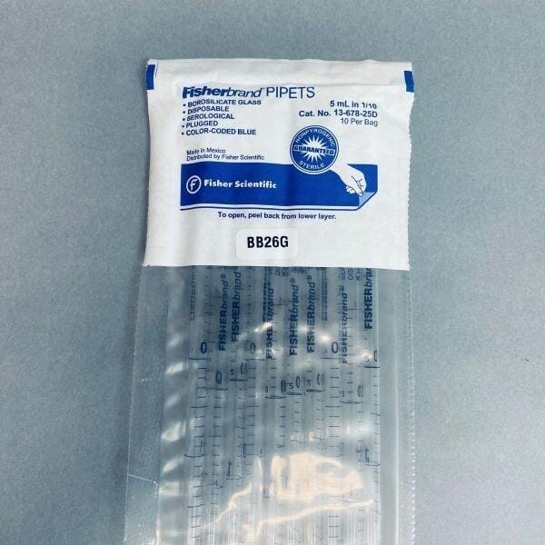 Fisherbrand Serological Pipet 5 ml Borosilicate Case of 500 Pipets Pipettes & Pipette Tips Fisherbrand